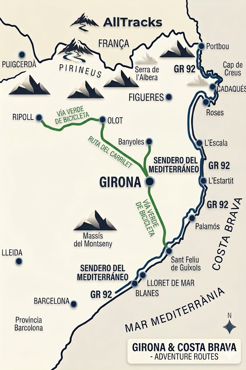 Alltracks - senderismo en Girona Y la Costa Brava