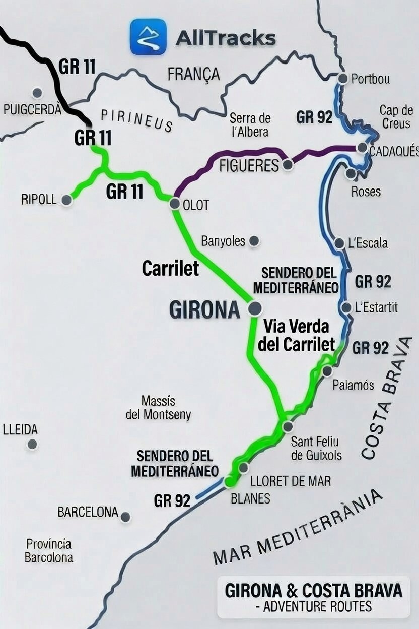 senderismo y bicicleta Girona, Costa Brava, Purineo , Osona, TReking, Alltracks senderismo y bicicleta Girona, Costa Brava, Purineo , Osona, TReking, Alltracks